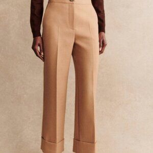 Sezane Damon Trousers Light Camel - NWT 10